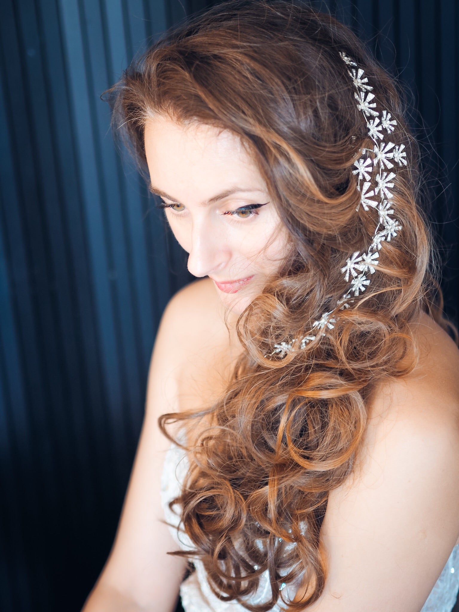 Dandelion bridal hair band