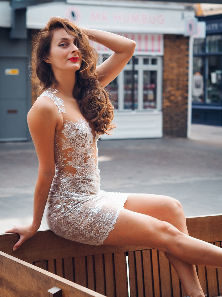 wedding dress, second dress, wedding party dress, short wedding dress